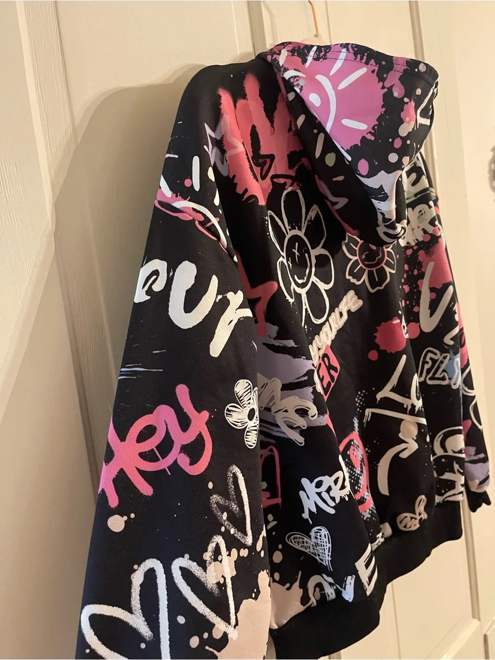 Teen fun print hoodie